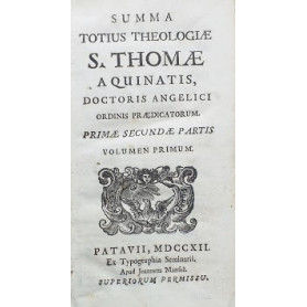 Summa totius theologiae S. Thomae Aquinatis. Vol. I