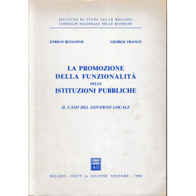 La promozione della funzionalità  nelle istituzioni pubbliche. Il caso del governo locale