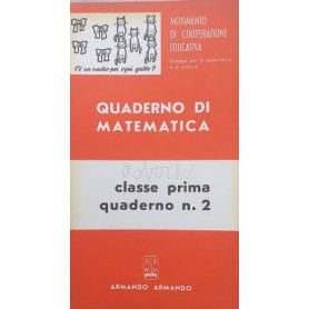 Quaderno di matematica. Classe prima quaderno n. 2