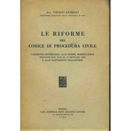 Le riforme del codice di procedura civile