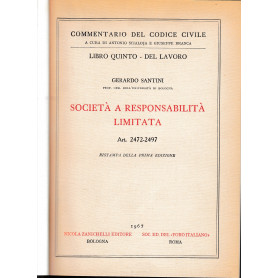 Società  a responsabilità  limitata. Art. 2472-2497