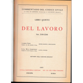 Libro quinto - Del lavoro. Art. 2188-2246