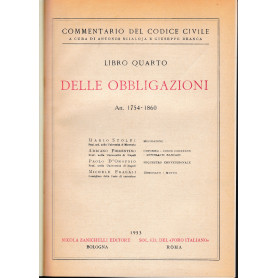 Libro quarto - Delle obbligazioni. Art. 1754-1860