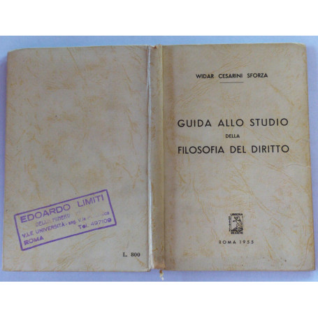 Guida allo studio  della filosofia del diritto