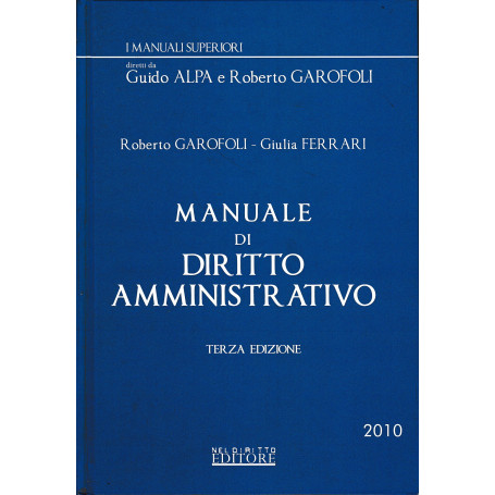 Manuale di diritto amministrativo