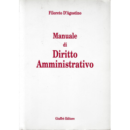 Manuale di diritto amministrativo