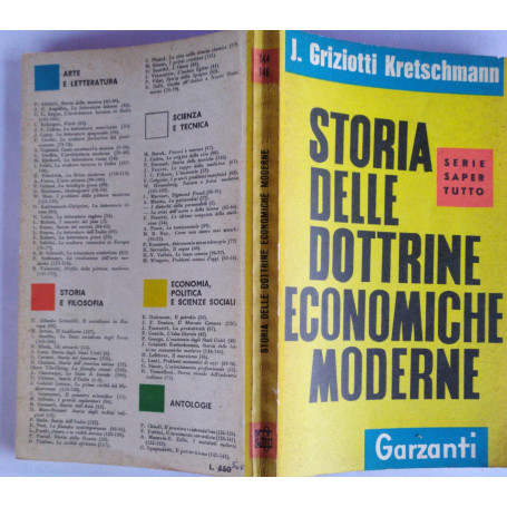 Storia delle dottrine economiche moderne