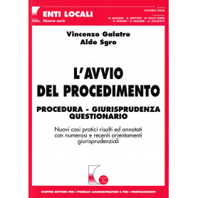 L'avvio del procedimento. Procedura