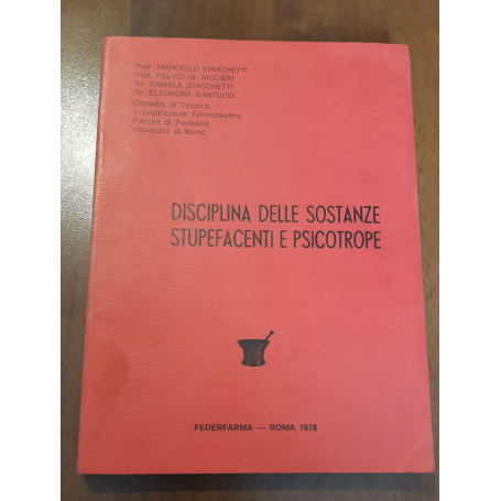 Disciplina delle sostanze stupefacenti e psicotrope