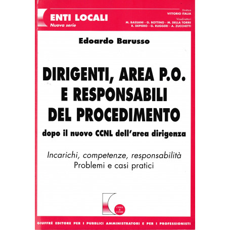 Dirigenti  area P.O. e responsabili del procedimento. Dopo il nuovo CCNL dell'area dirigenza