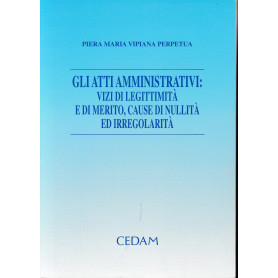 Gli atti amministrativi: vizi di legittimità  e di merito