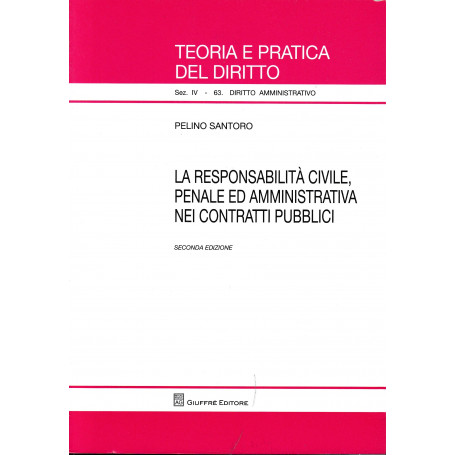 La responsabilità civile  penale ed amministrativa nei contratti pubblici