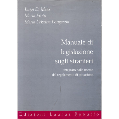 Manuale di legislazione sugli stranieri