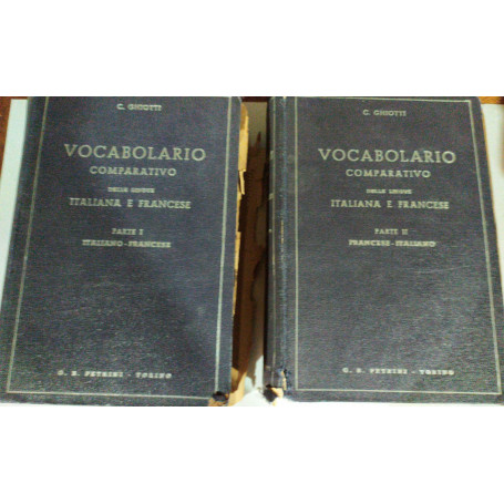 Vocabolario comparativo delle lingue italiana e francese Volume I II